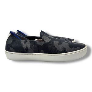 Rothy's The Original Slip On Sneaker Size 8.5 Women’s Grey Black Knit Camo(READ)